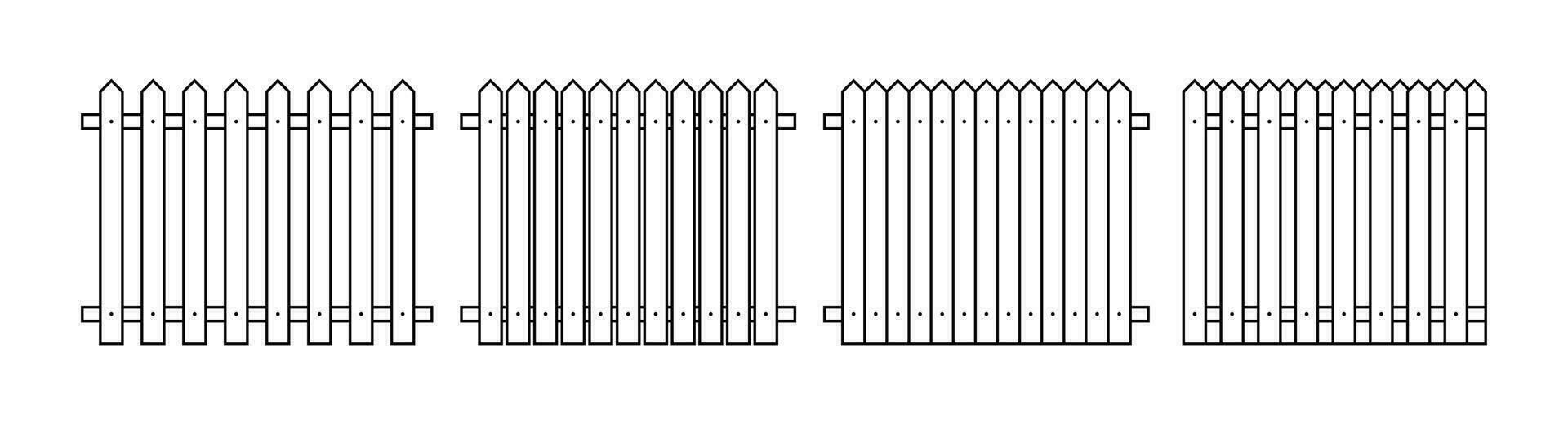 contour clôture dans plat style vecteur illustration isolé sur blanc