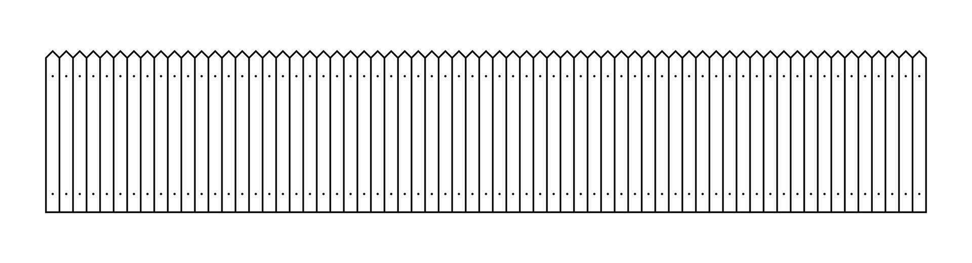 contour clôture dans plat style vecteur illustration isolé sur blanc