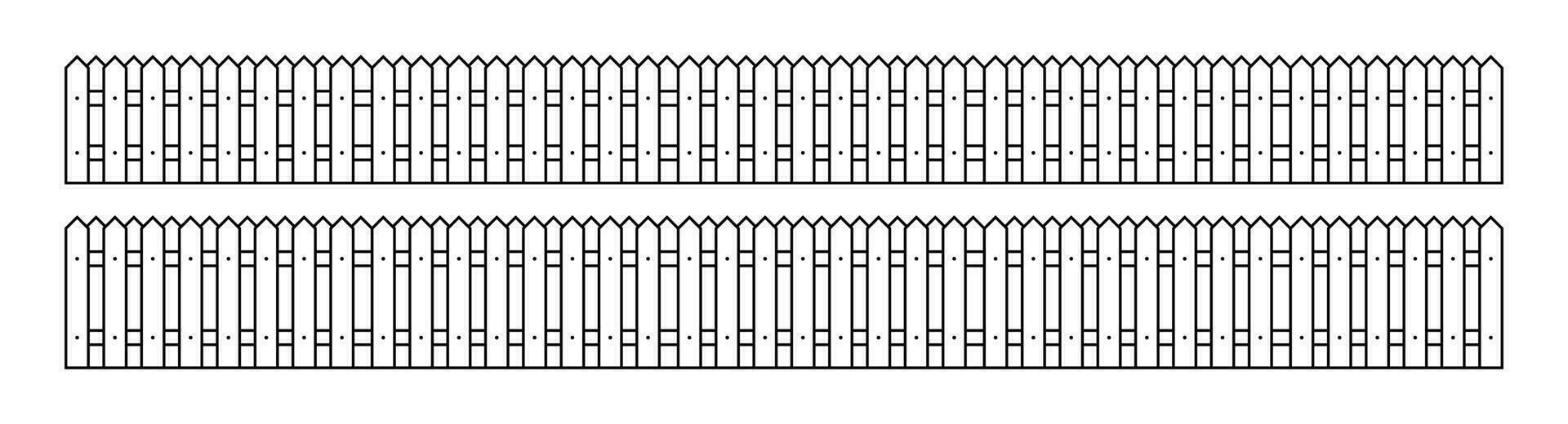 contour clôture dans plat style vecteur illustration isolé sur blanc