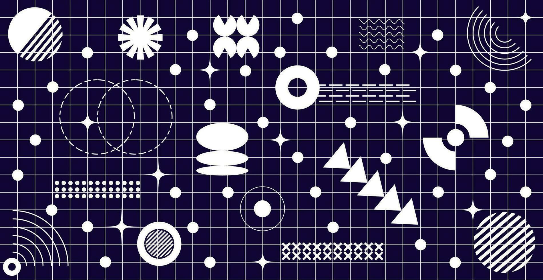 ensemble de abstrait arrière-plans avec futuriste géométrique formes. vecteur illustration.