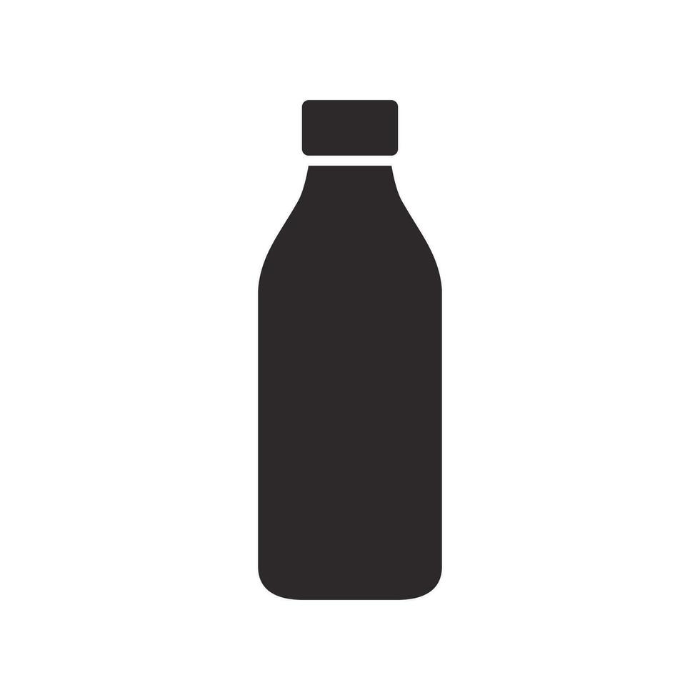 bouteille de l'eau icône. de l'alcool boisson symbole. plat vecteur illustration