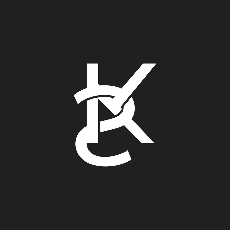 vecteur de lettre ks lié 3d conception en forme pour emblème logo