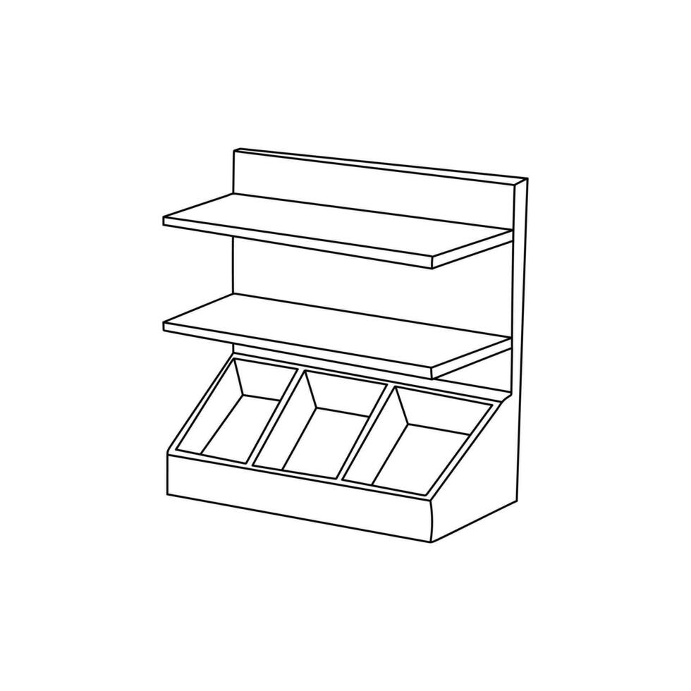 lignes intérieur conception de étagère logo symbole icône, vecteur graphique conception illustration modèle