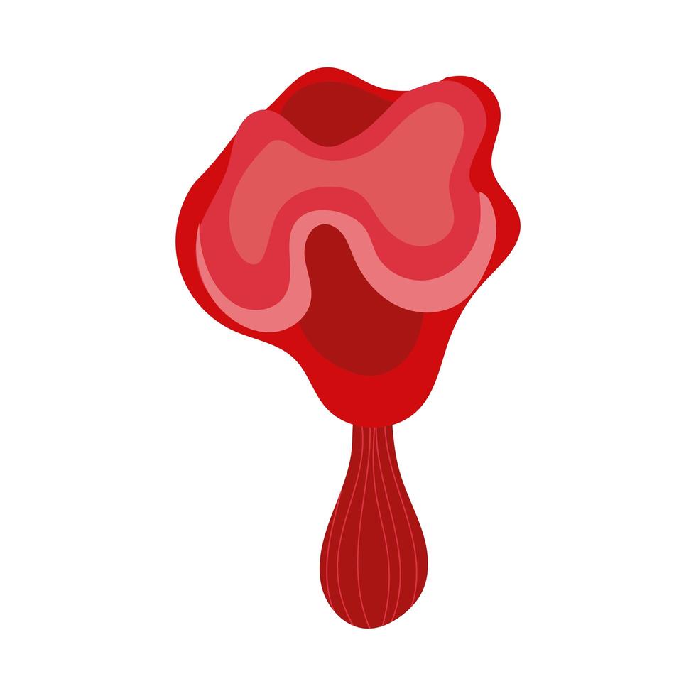 icône de style de dessin de main de clitocybe inversa de plante de champignon vecteur