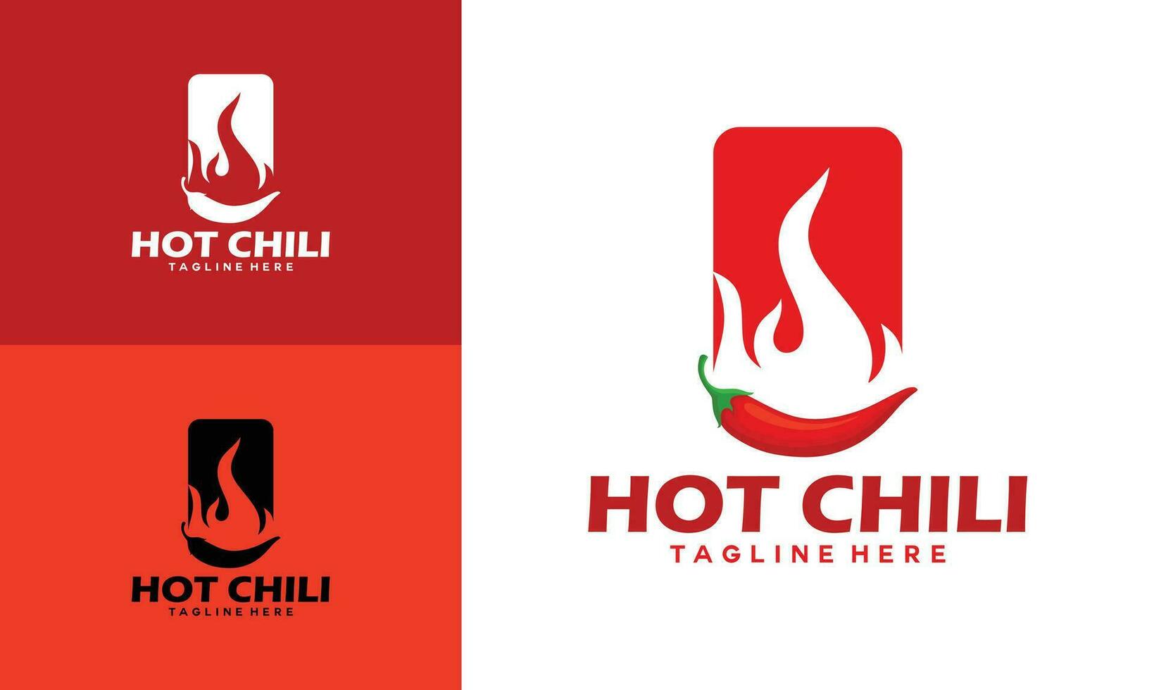 chaud Chili logo conception concept vecteur modèle. épicé le Chili logo icône prime vecteur