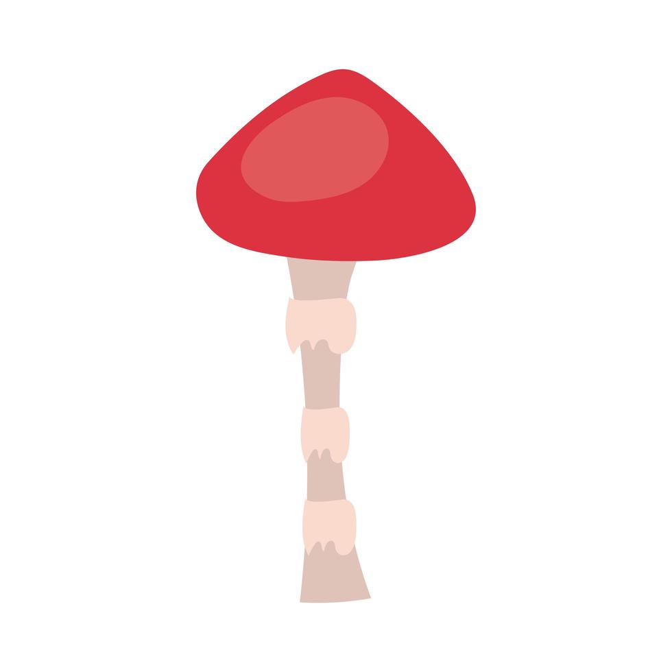 icône de style de dessin à la main plante champignon vecteur