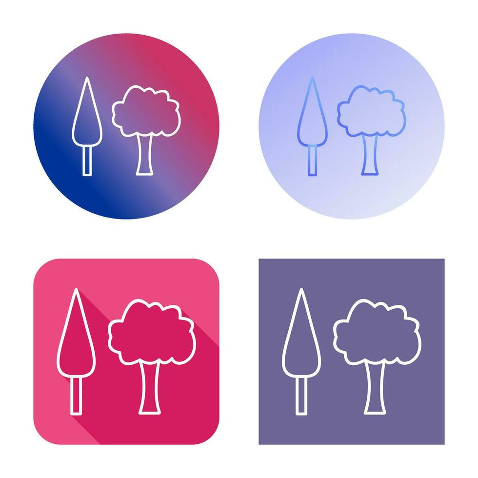 icône de vecteur d'arbres