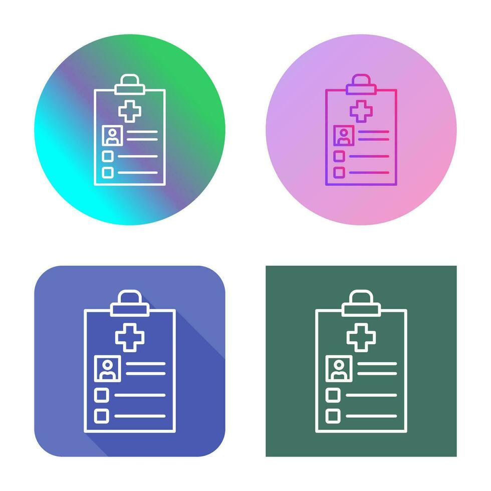 icône de vecteur de dossier médical