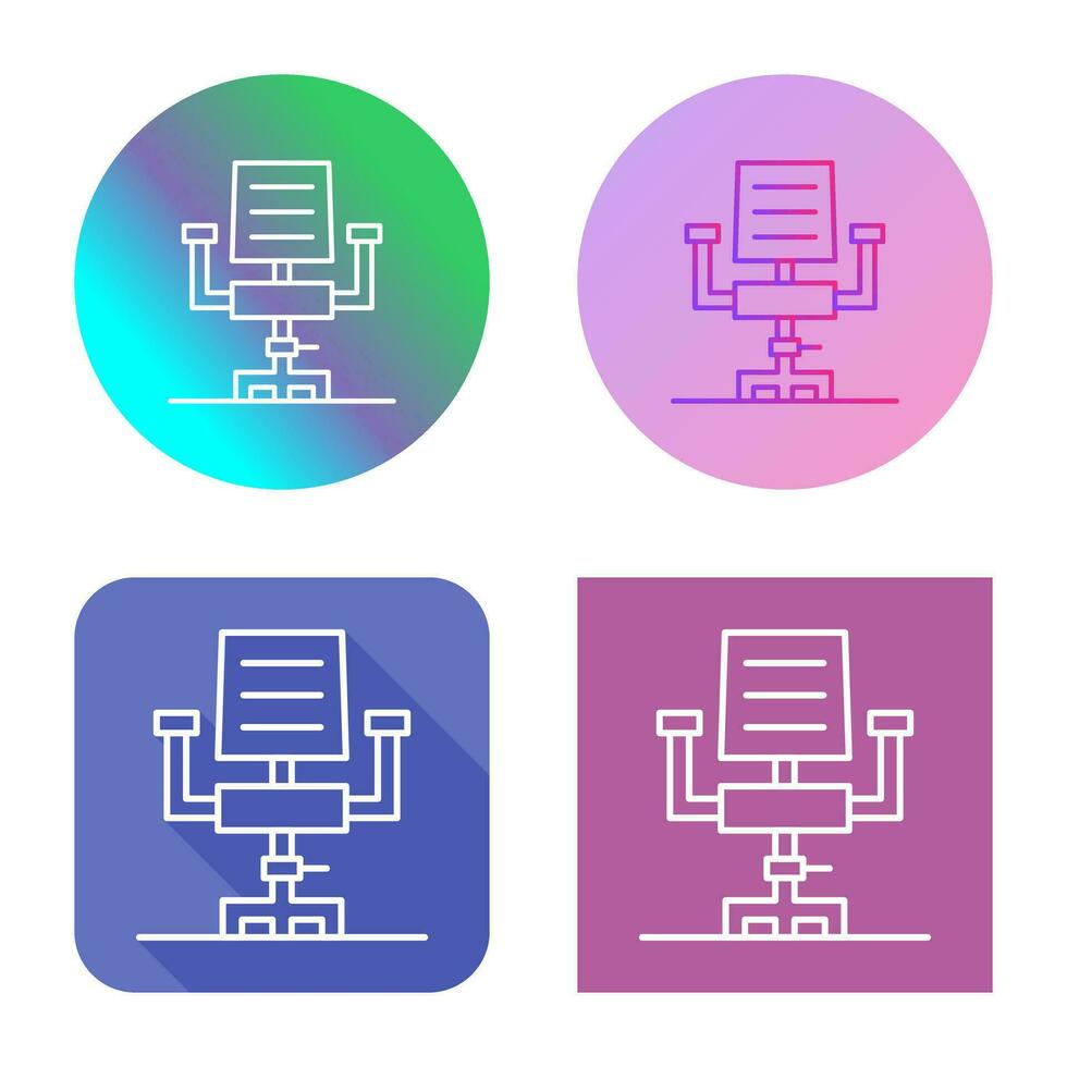 icône de vecteur de chaise de bureau