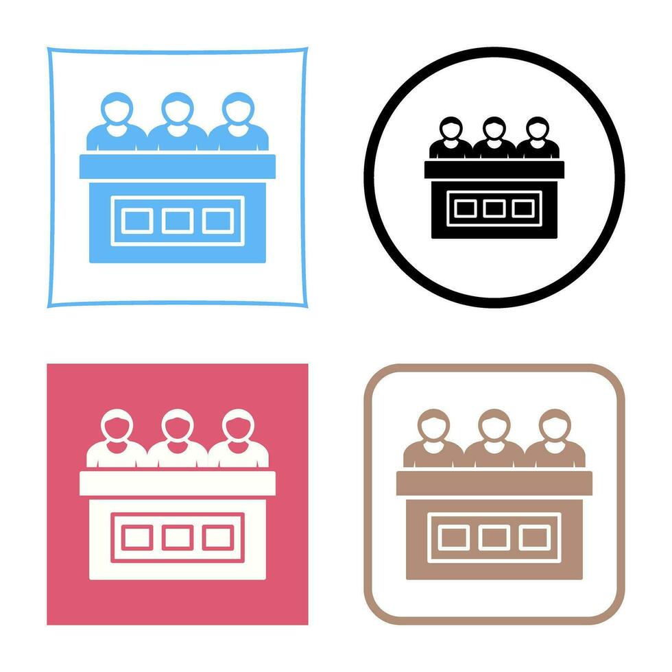 icône de vecteur de jury