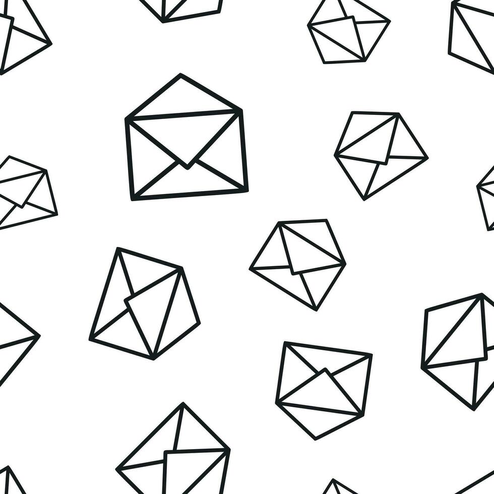 courrier enveloppe sans soudure de fond. illustration vectorielle de concept d'entreprise. modèle de symbole de courrier électronique. vecteur