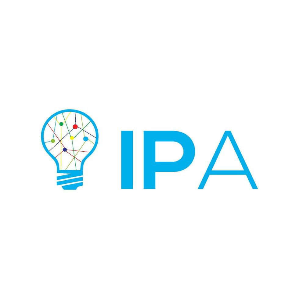 lettre ipa logo esprit vecteur