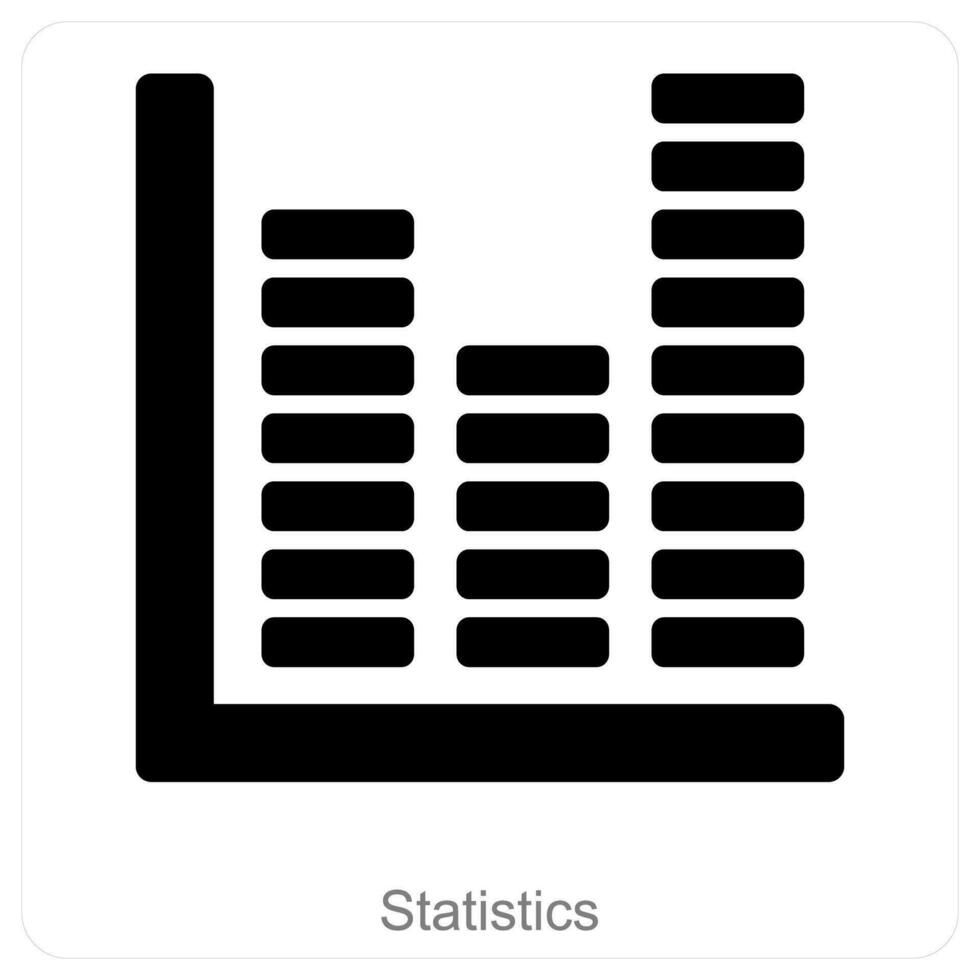 statistiques et Les données icône concept vecteur