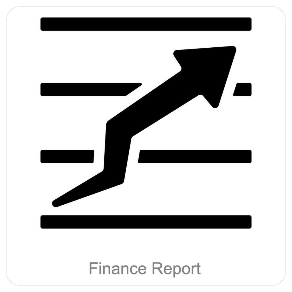 financier rapport et diagramme icône concept vecteur