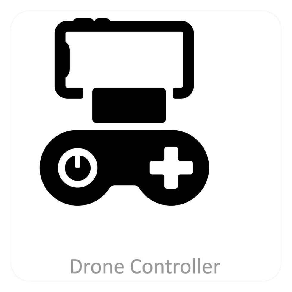 drone manette et La technologie icône concept vecteur