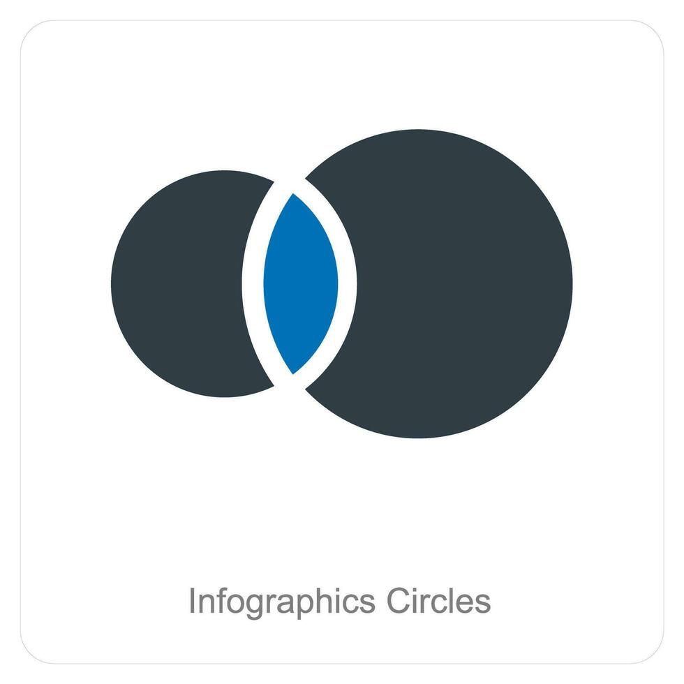 infographie cercles et diagramme icône concept vecteur