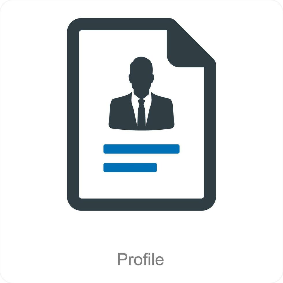 profil et Compte icône concept vecteur