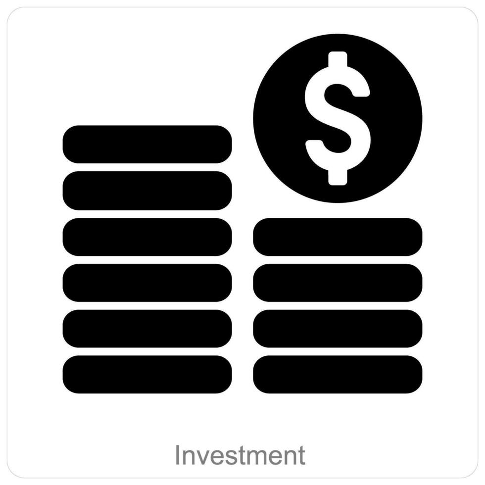 investissement et prêt icône concept vecteur