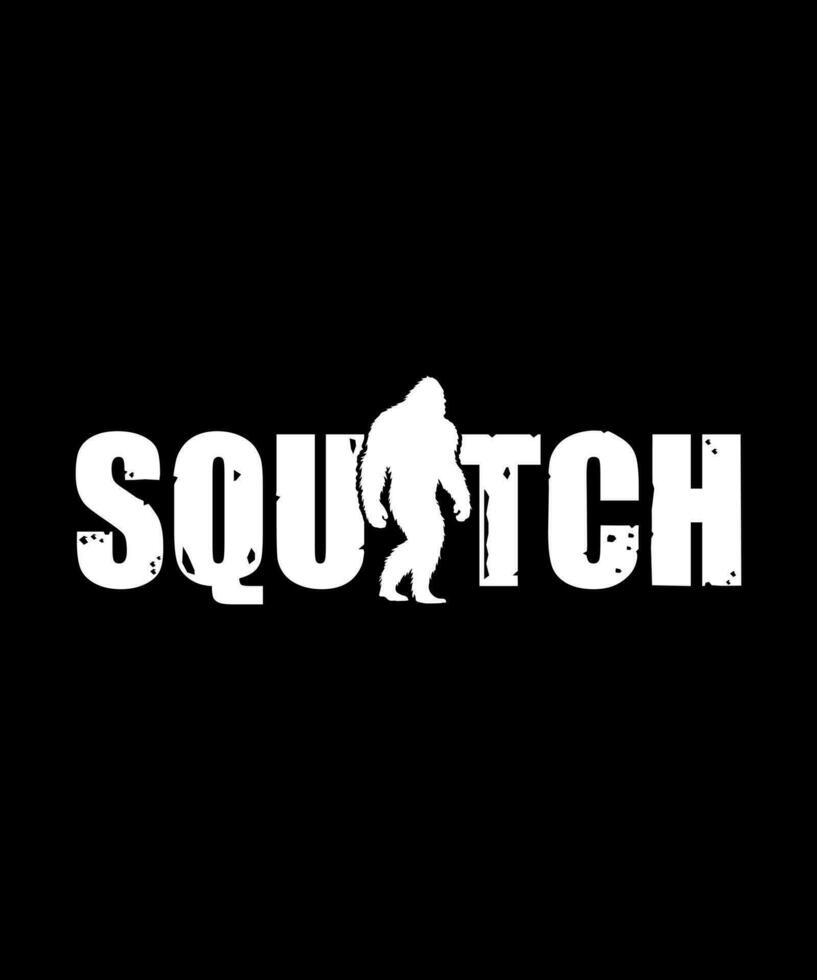 bigfoot vies matière logo T-shirt sasquatch T-shirt conception vecteur