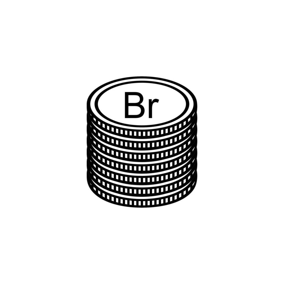 biélorussie devise symbole, biélorusse rouble icône, byn signe. vecteur illustration