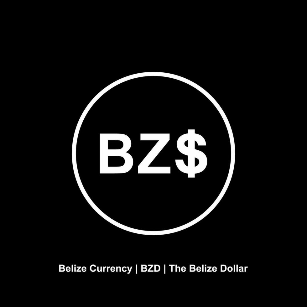 Belize devise symbole, Belize dollar icône, bzd signe. vecteur illustration