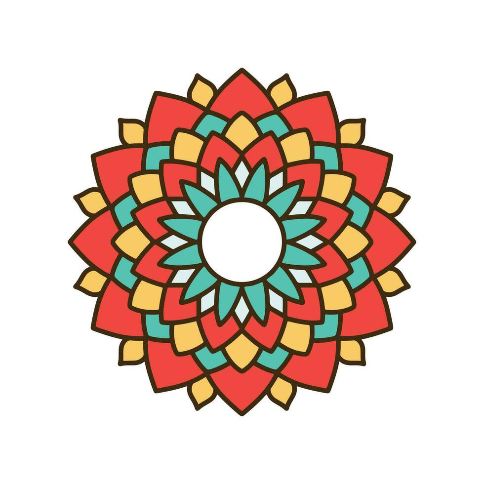 circulaire modèle dans forme de mandala. Oriental modèle, vecteur illustration. Islam, arabe, Indien, turc, Pakistan, Chinois, ottoman motifs