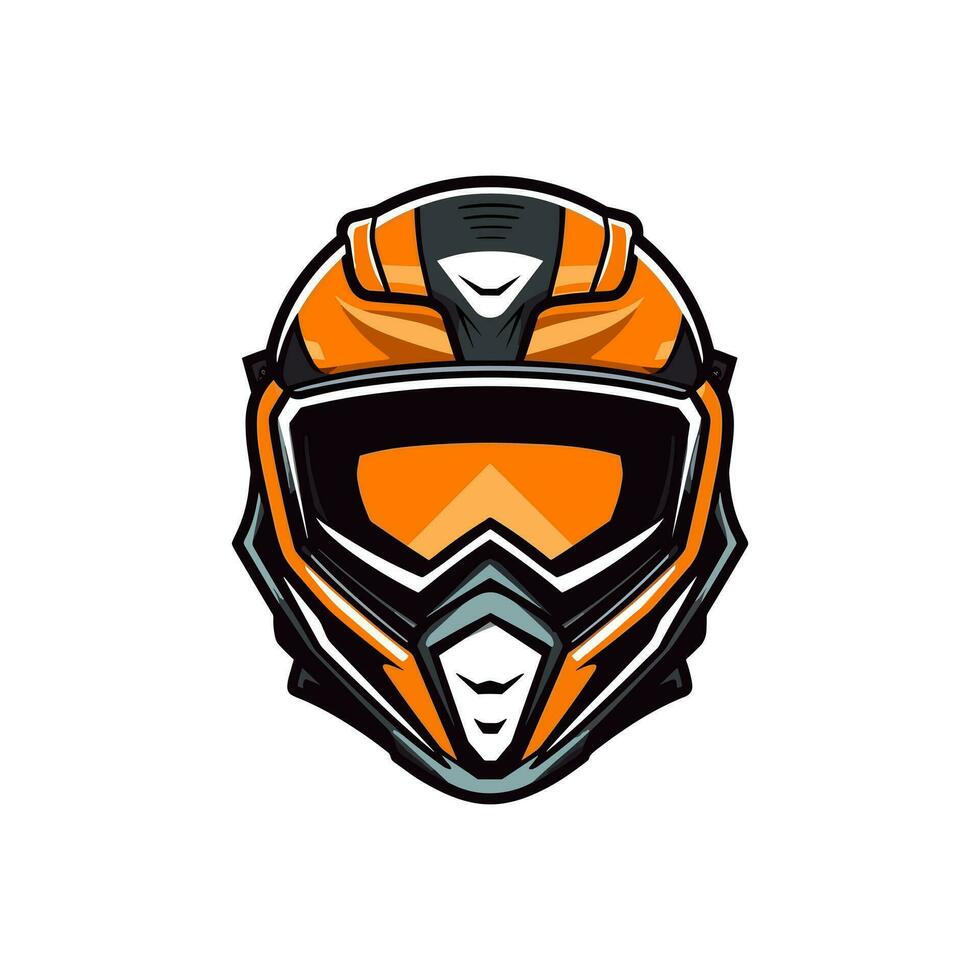 motocross logo casque vecteur agrafe art illustration