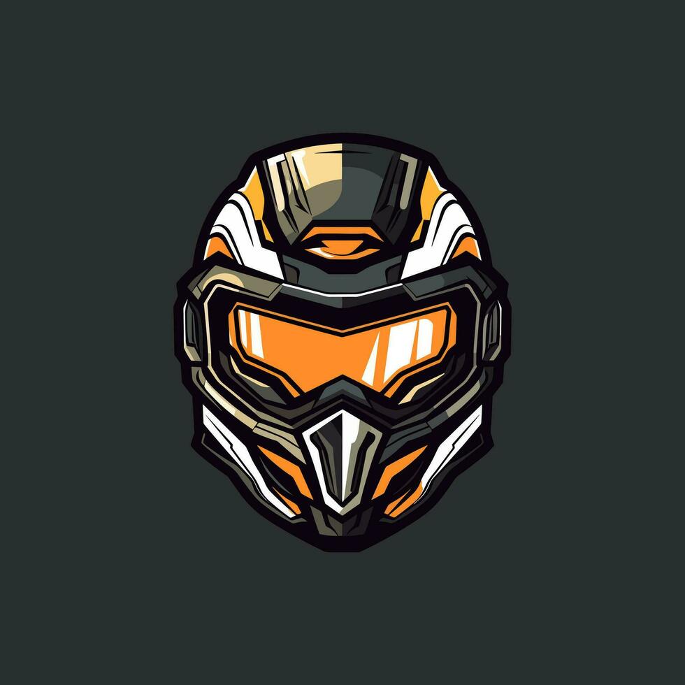 motocross logo casque vecteur agrafe art illustration