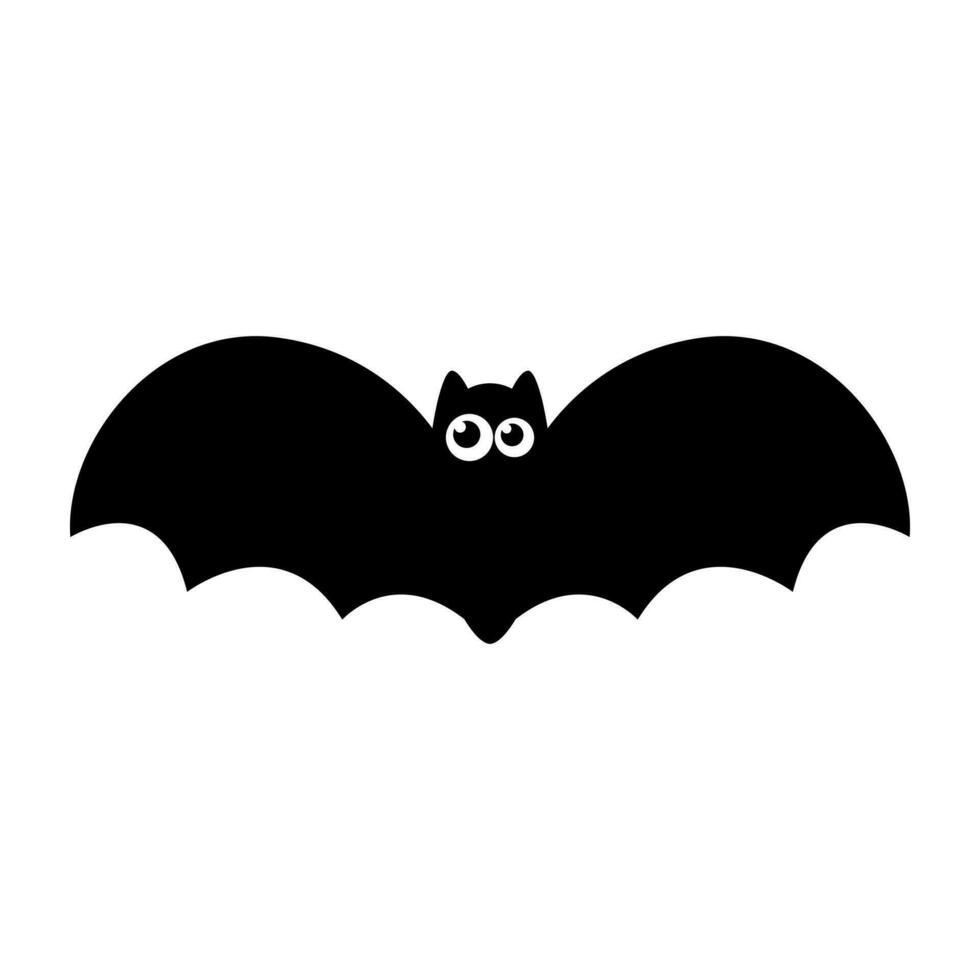 mignonne en volant chauve souris dessin animé Halloween. vecteur