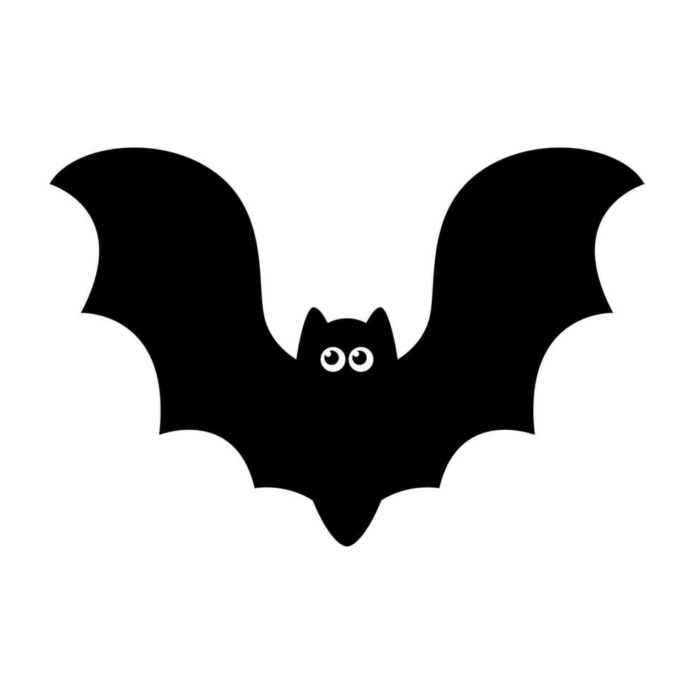 mignonne en volant chauve souris dessin animé Halloween. vecteur