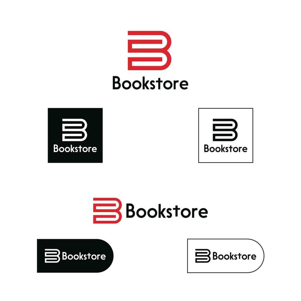 b s lettre logo conception pour votre entreprise identité. livres logo pour livre magasin. bf lettre logo conception vecteur