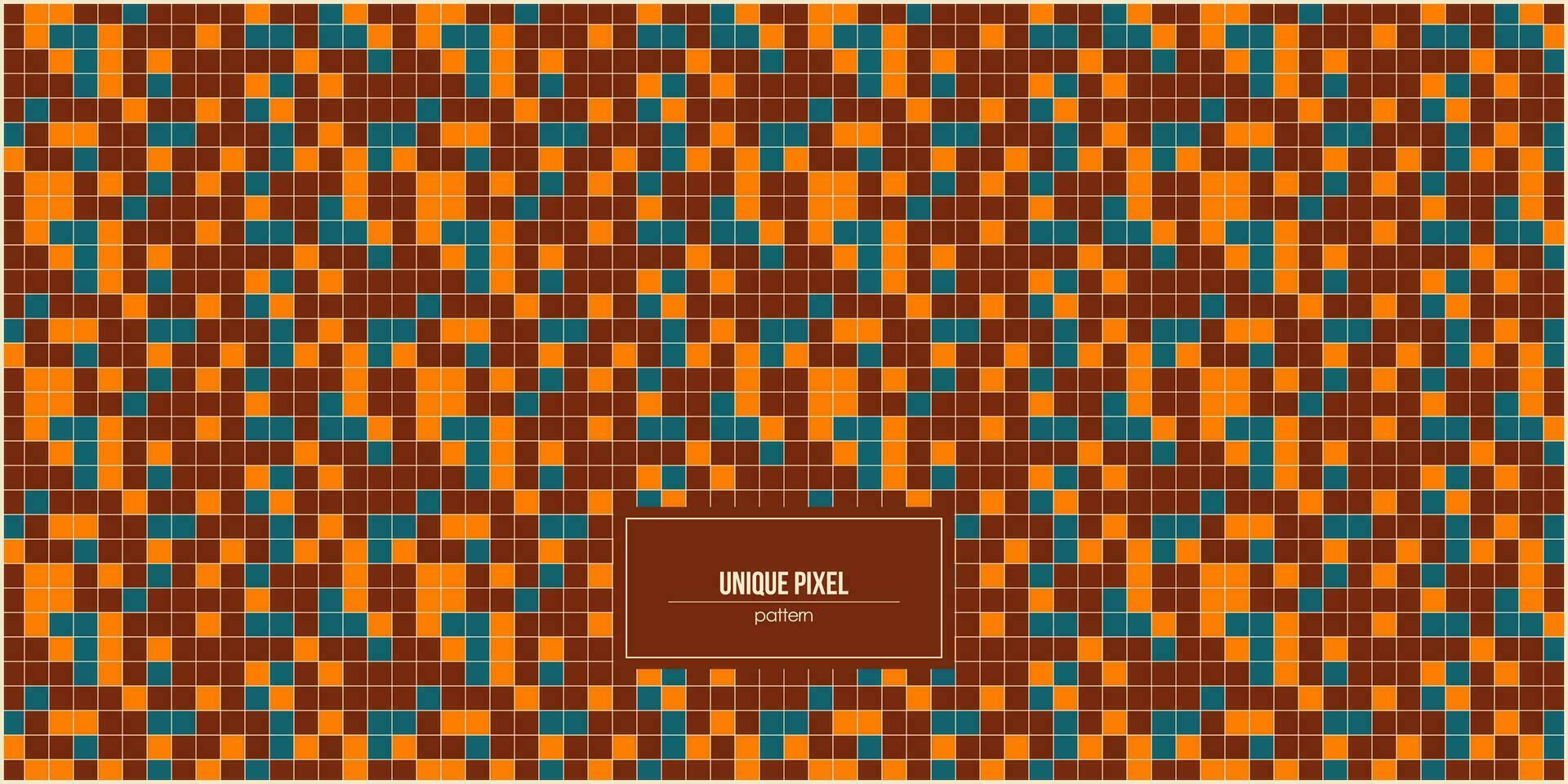 unique foncé marron pixel modèle parfait pour livre couverture Contexte vecteur