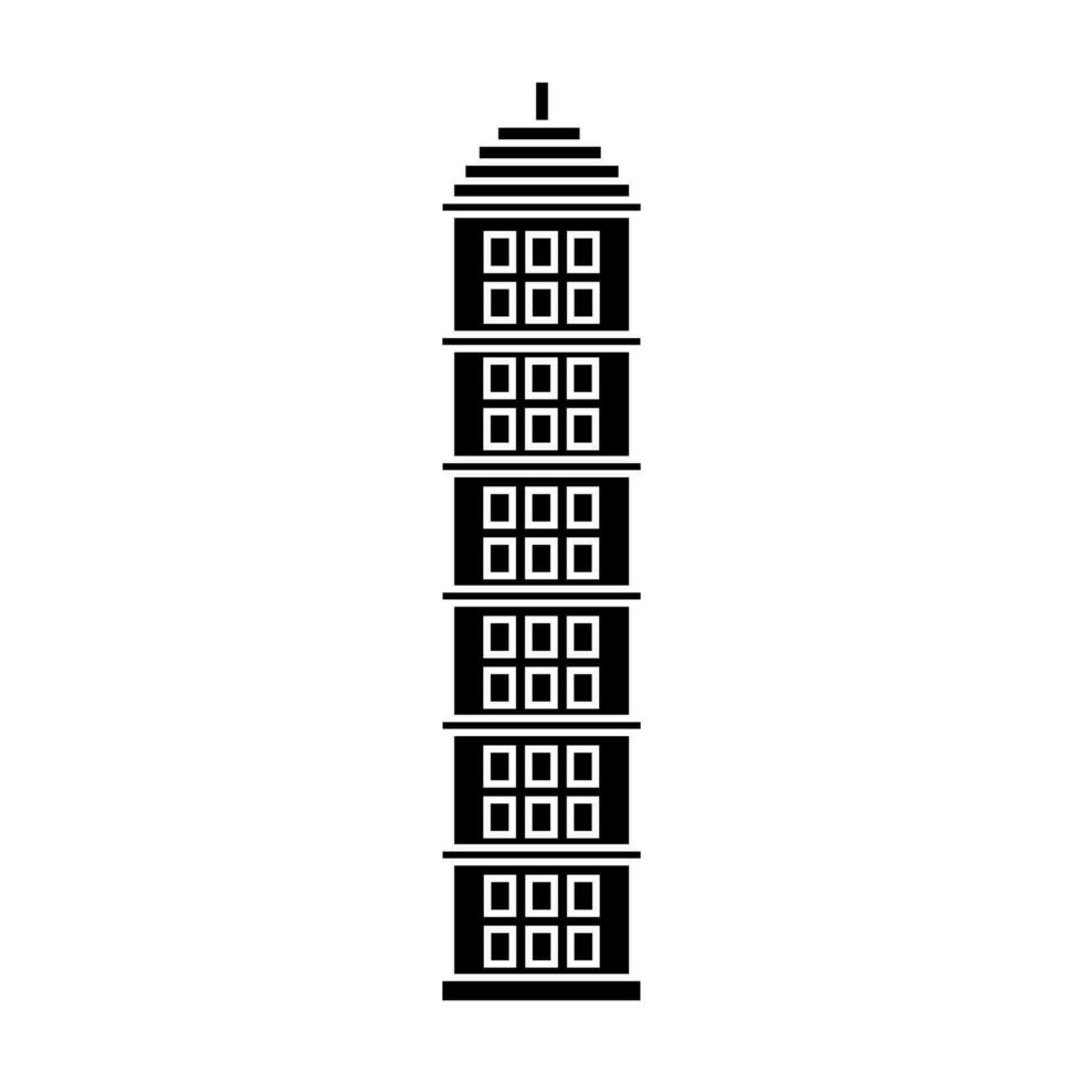 gratte-ciel icône vecteur. bâtiment illustration signe. haute monter bâtiment symbole. architecture logo. vecteur