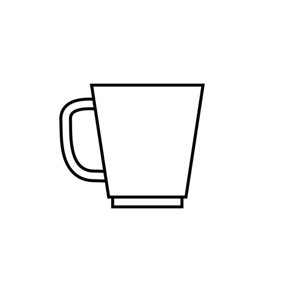 café tasse icône vecteur. thé tasse illustration signe. moka symbole. thé logo. chaud boisson marquer. vecteur