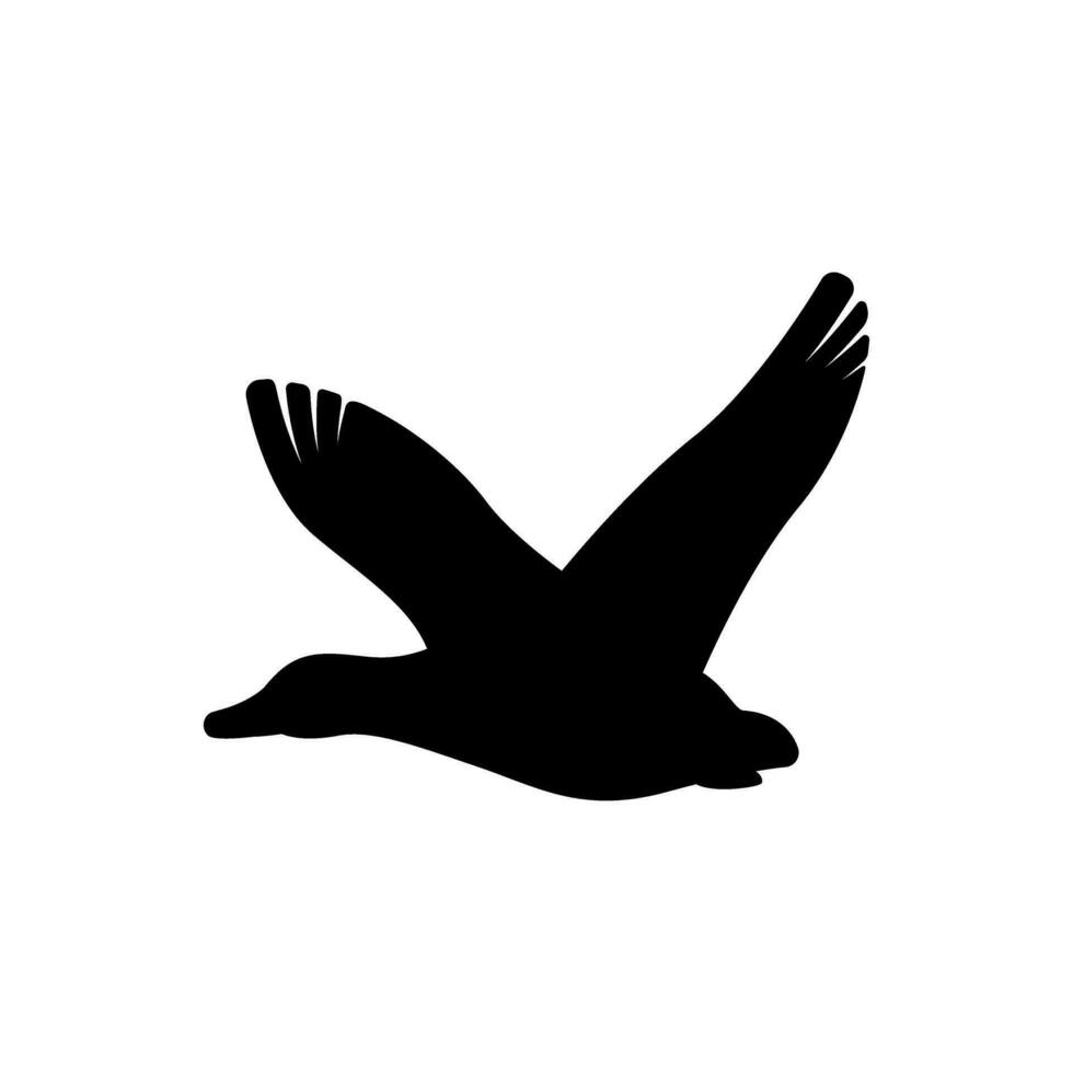 canard icône vecteur. oiseau illustration signe. chasse symbole. OIE logo. vecteur