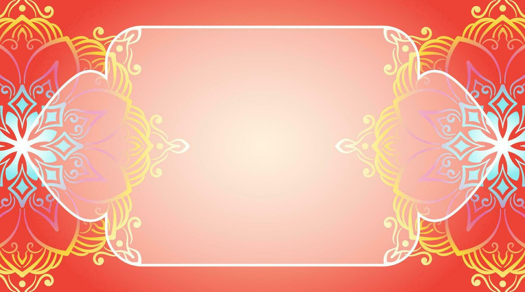 abstrait coloré décoratif mandala backround vecteur