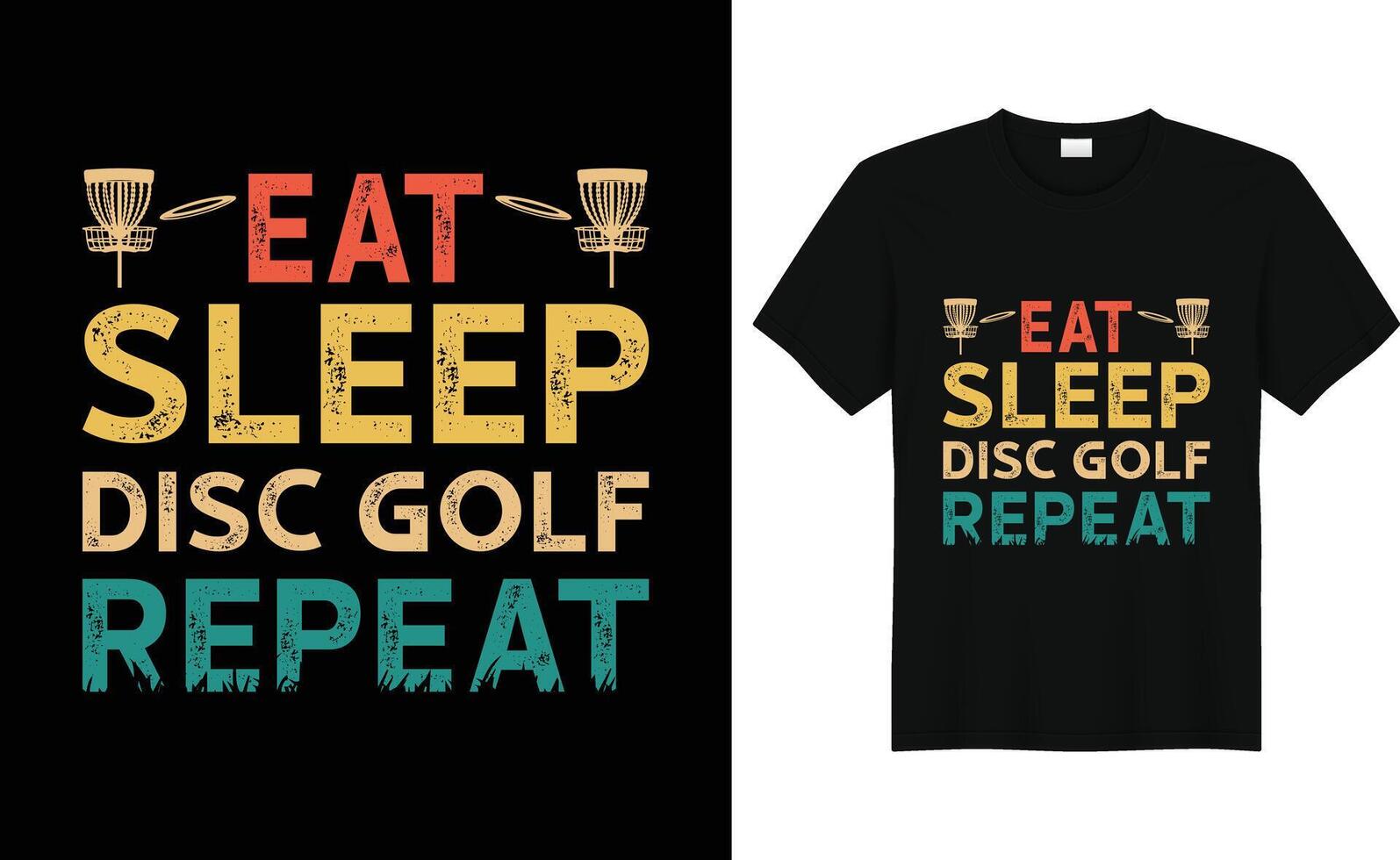 disque le golf vecteur T-shirt affiche agresser conception vecteur