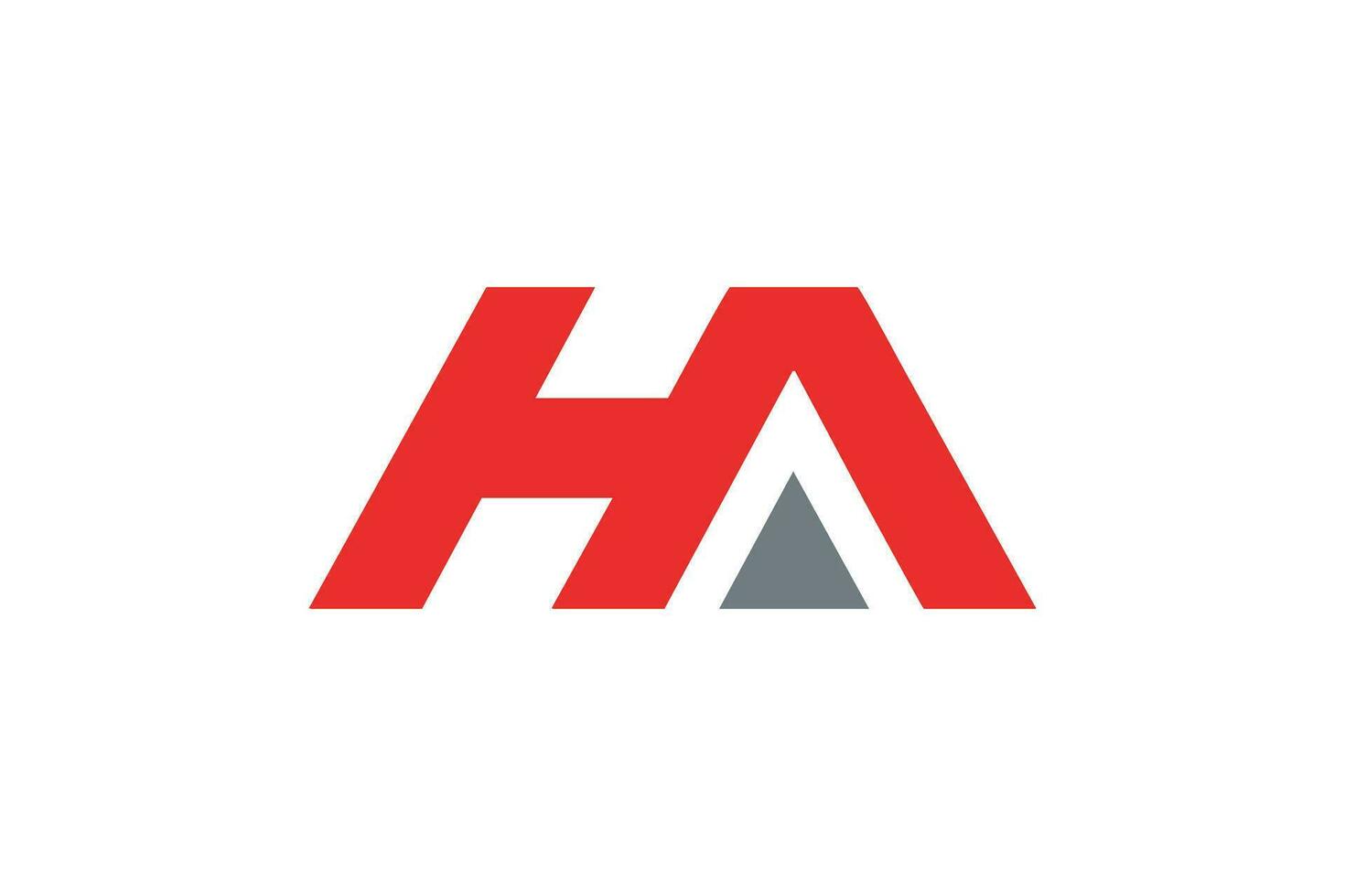 lettre h une logo conception vecteur modèle