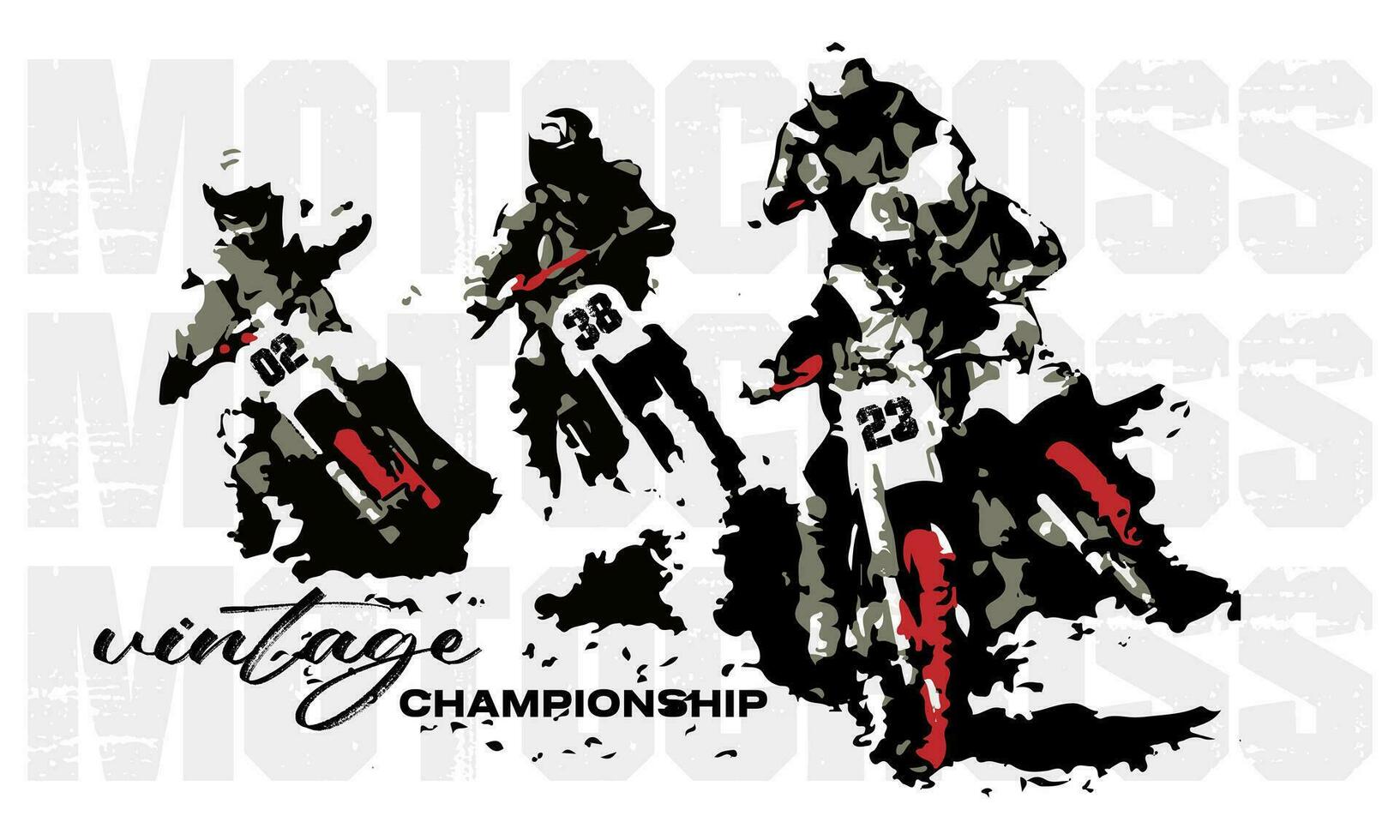 championnat motocross image abstrait vecteur conception