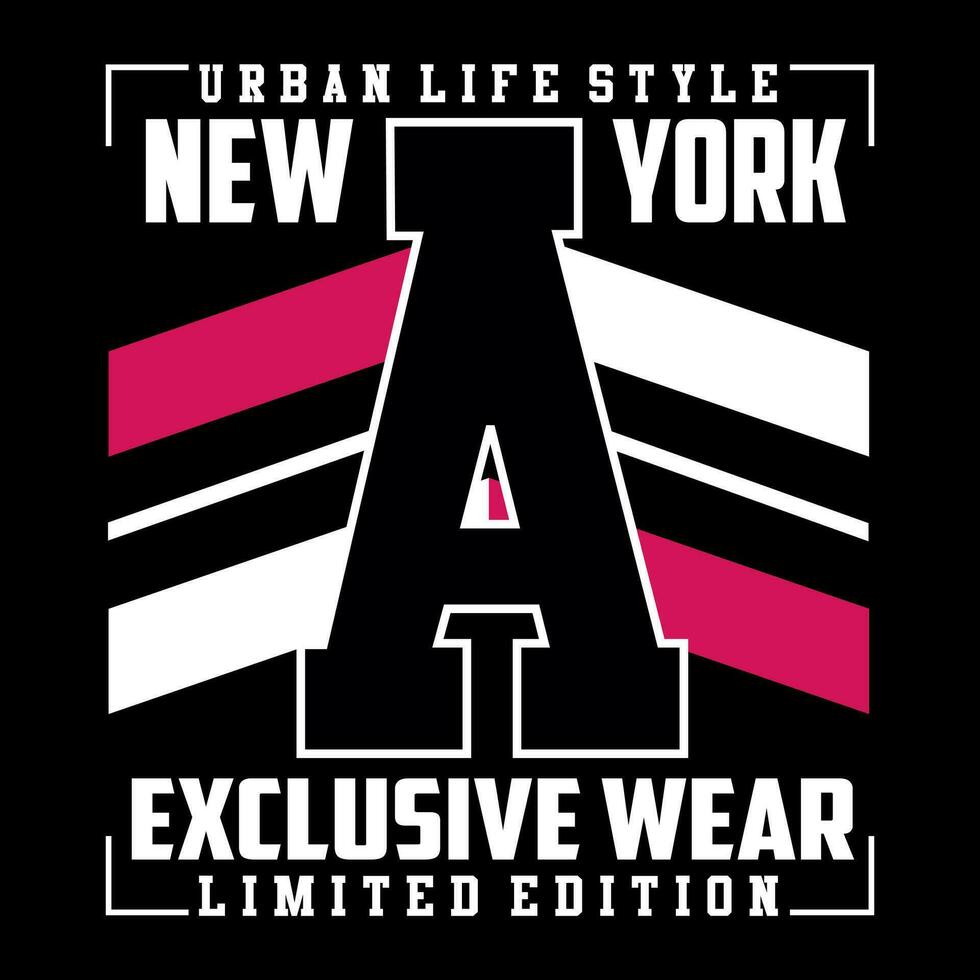 Nouveau york logo vecteur typographie conception