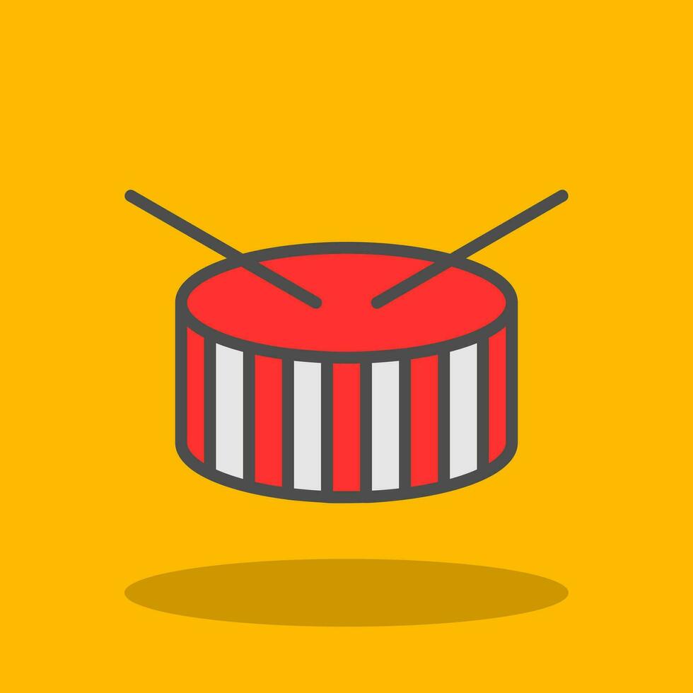 conception d'icône de vecteur de tambour