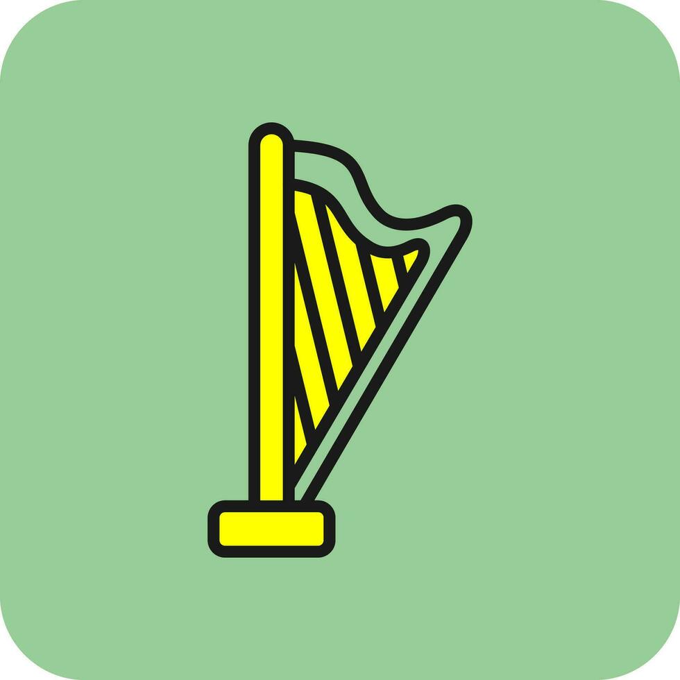 harpe vecteur icône conception