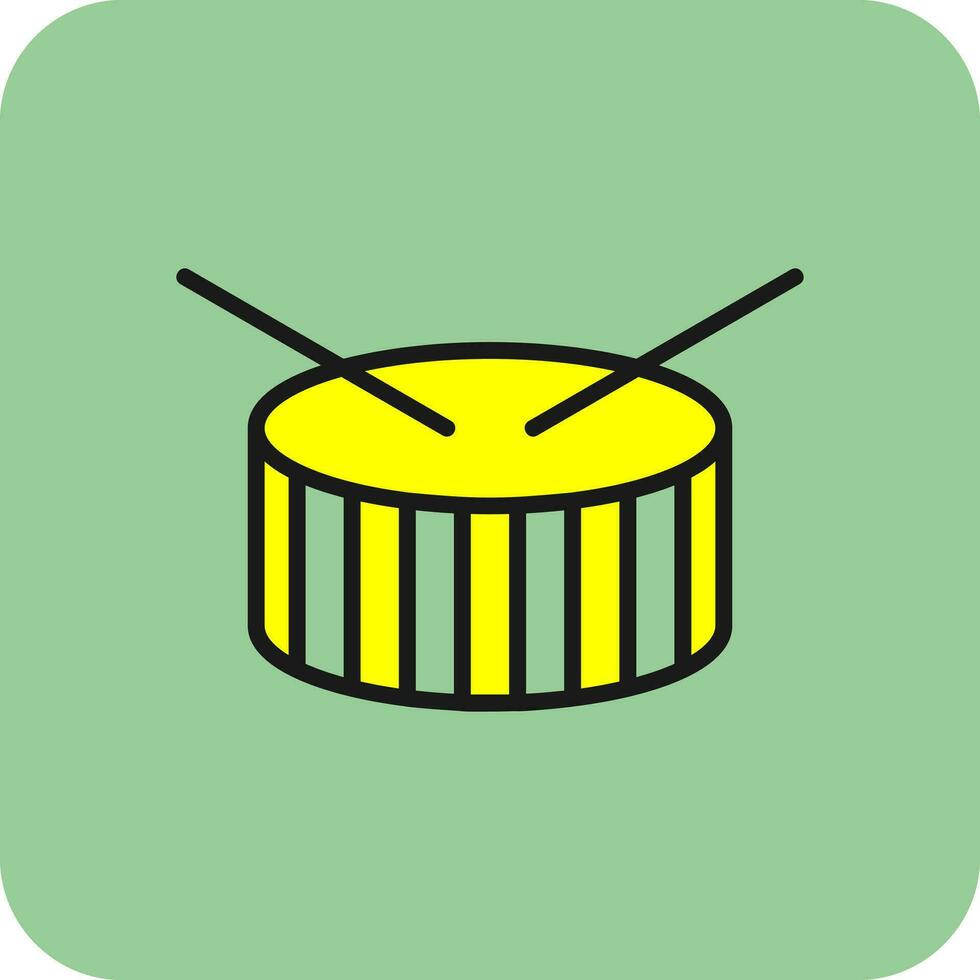 conception d'icône de vecteur de tambour