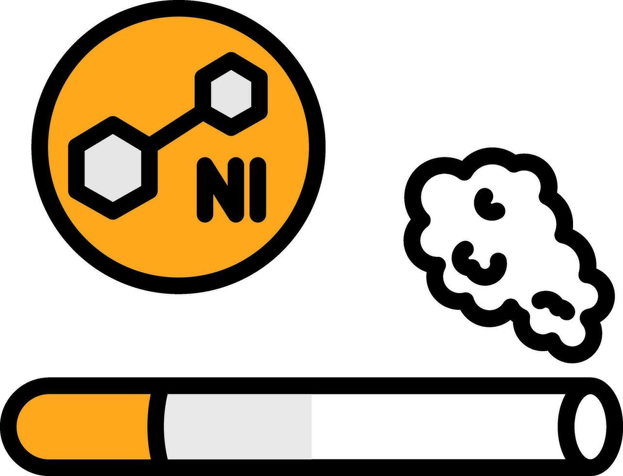 nicotine vecteur icône conception