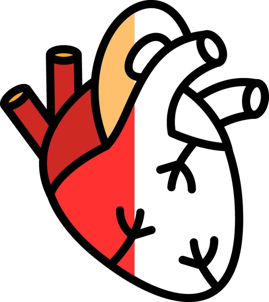conception d'icône de vecteur de coeur