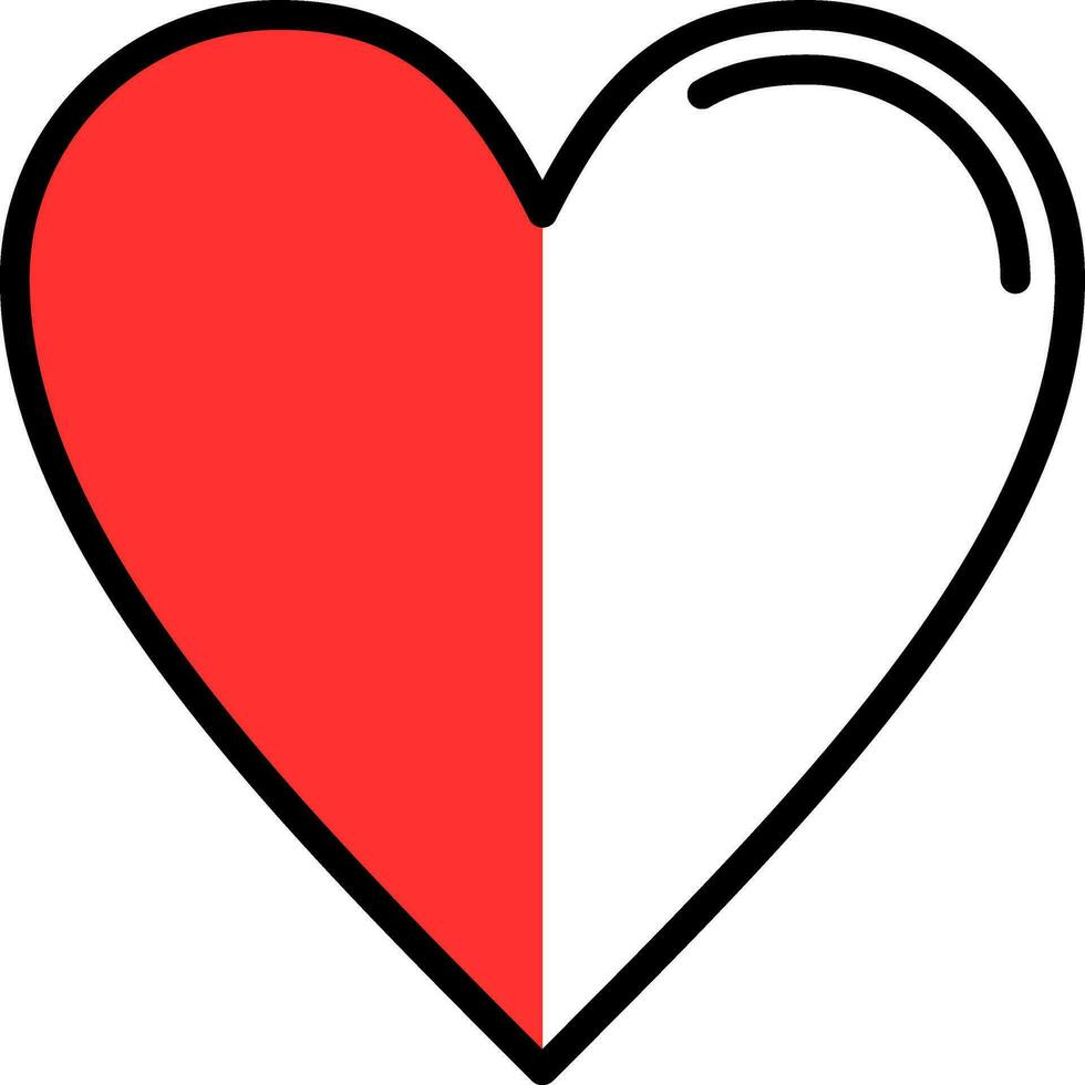 conception d'icône de vecteur de coeur