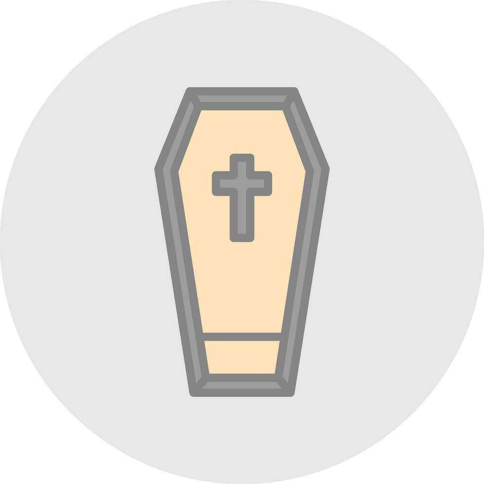 conception d'icône de vecteur de cercueil