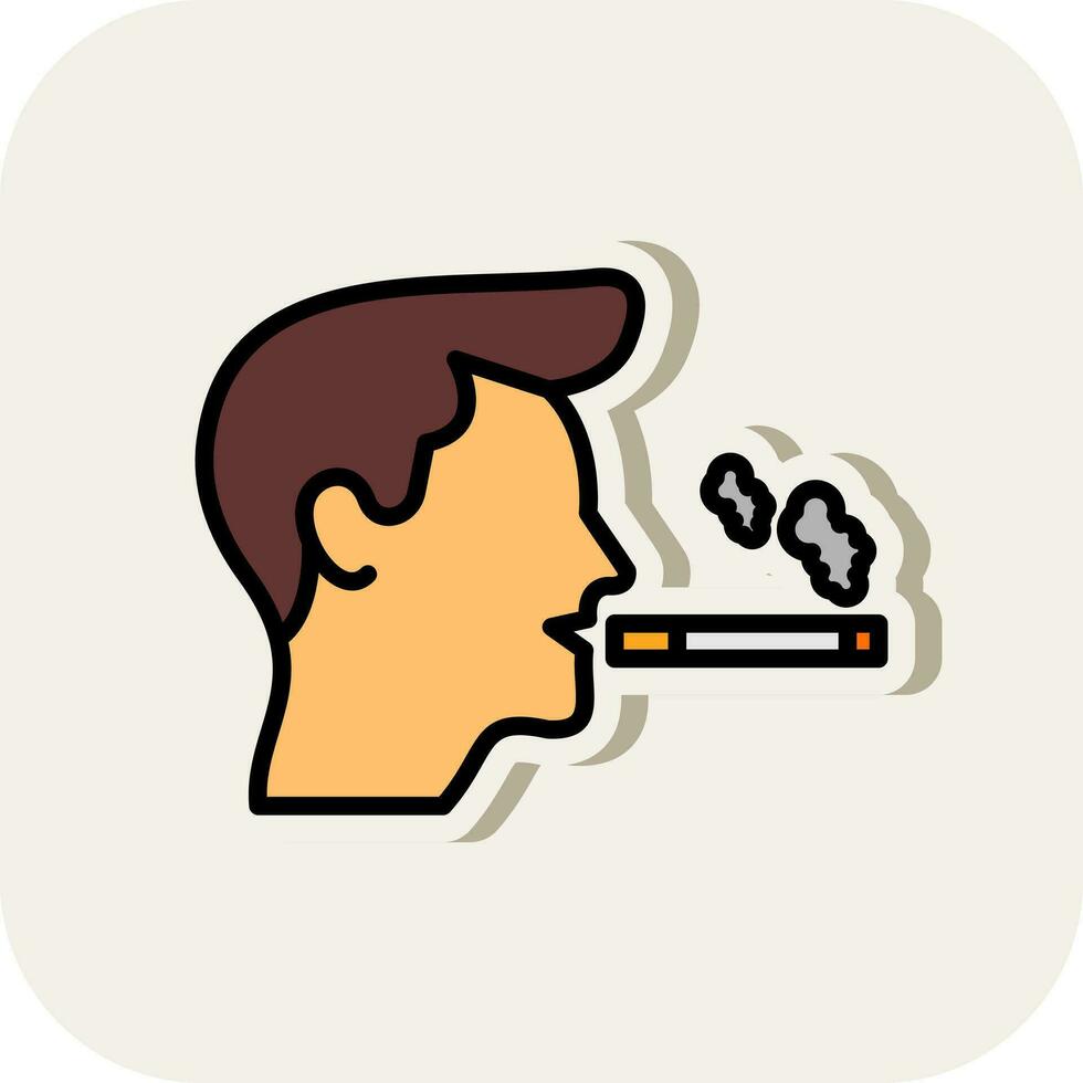 fumé vecteur icône conception
