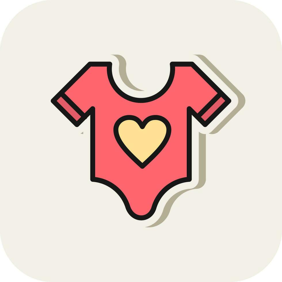 bébé chemise vecteur icône conception