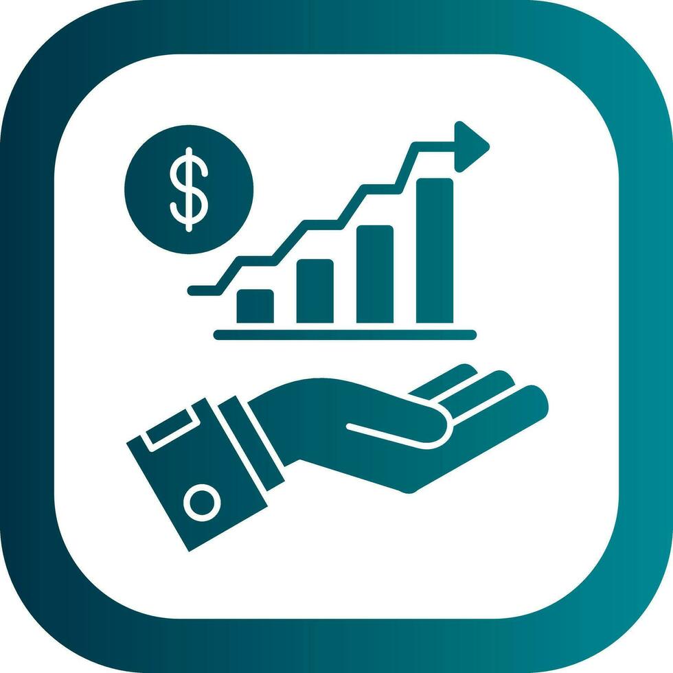 conception d'icône de vecteur de profit